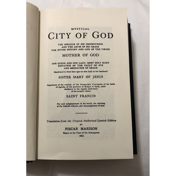 THE CITY OF GOD,The Incarnation, 1996 Edition Vol. 2, Mary of Agreda - Picture 4 of 7